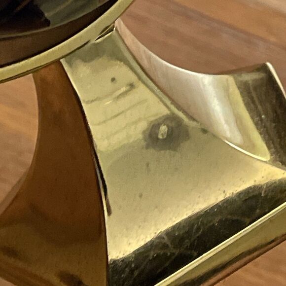 Macheli Blue Lapis Desktop Globe Semi-Precious Gemstones 3 x 6 in - Picture 7 of 13